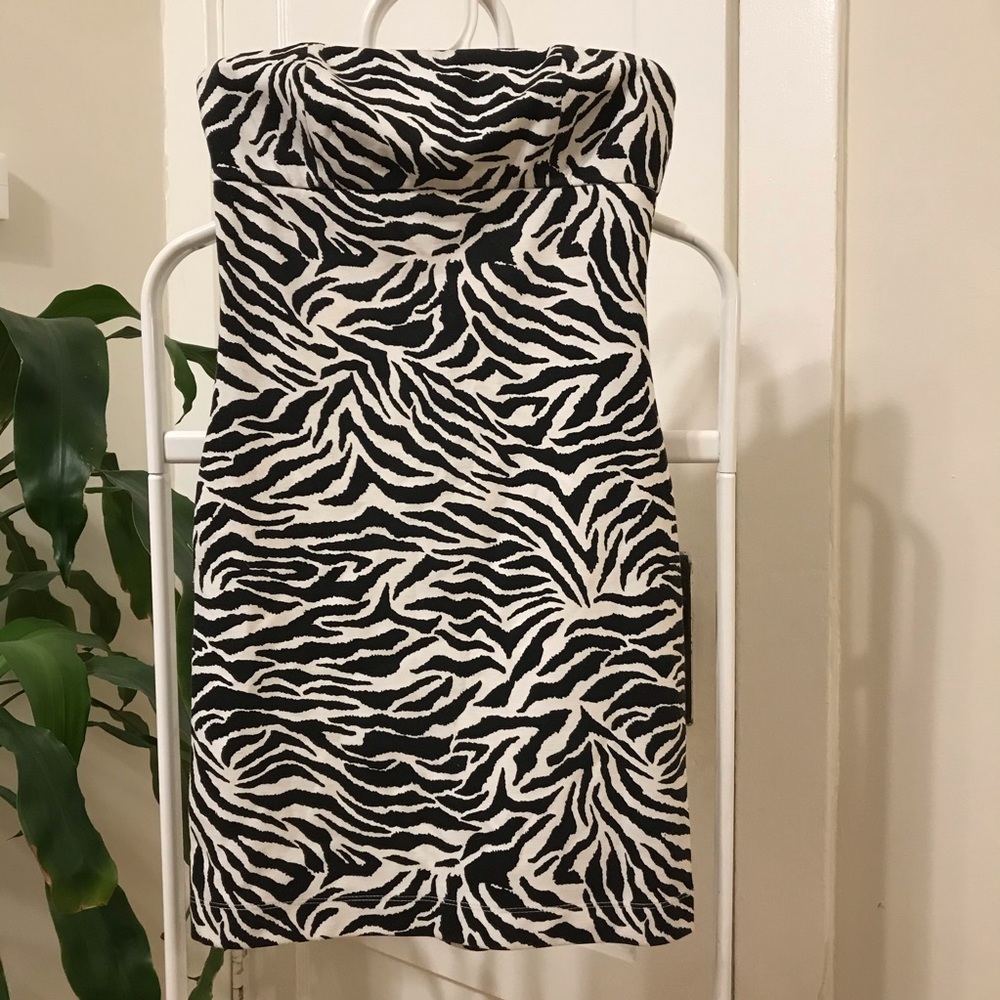Strapless Dress • Animal Print